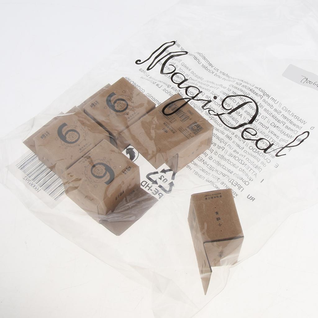 Wooden Animal & Number Rubber Stamp for Scrapbooking DIY Craft Decor Sheep