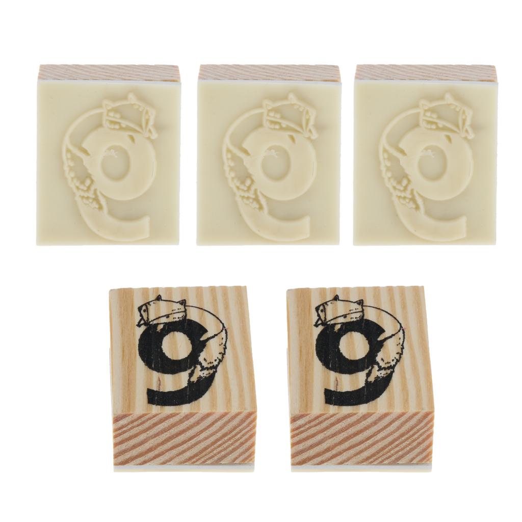 Wooden Animal & Number Rubber Stamp for Scrapbooking DIY Craft Decor Fox