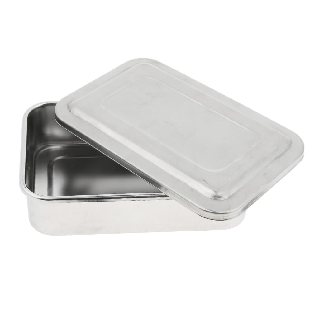 Surgical Instrument Box w/ Lid Stainless Steel 304 6Inch