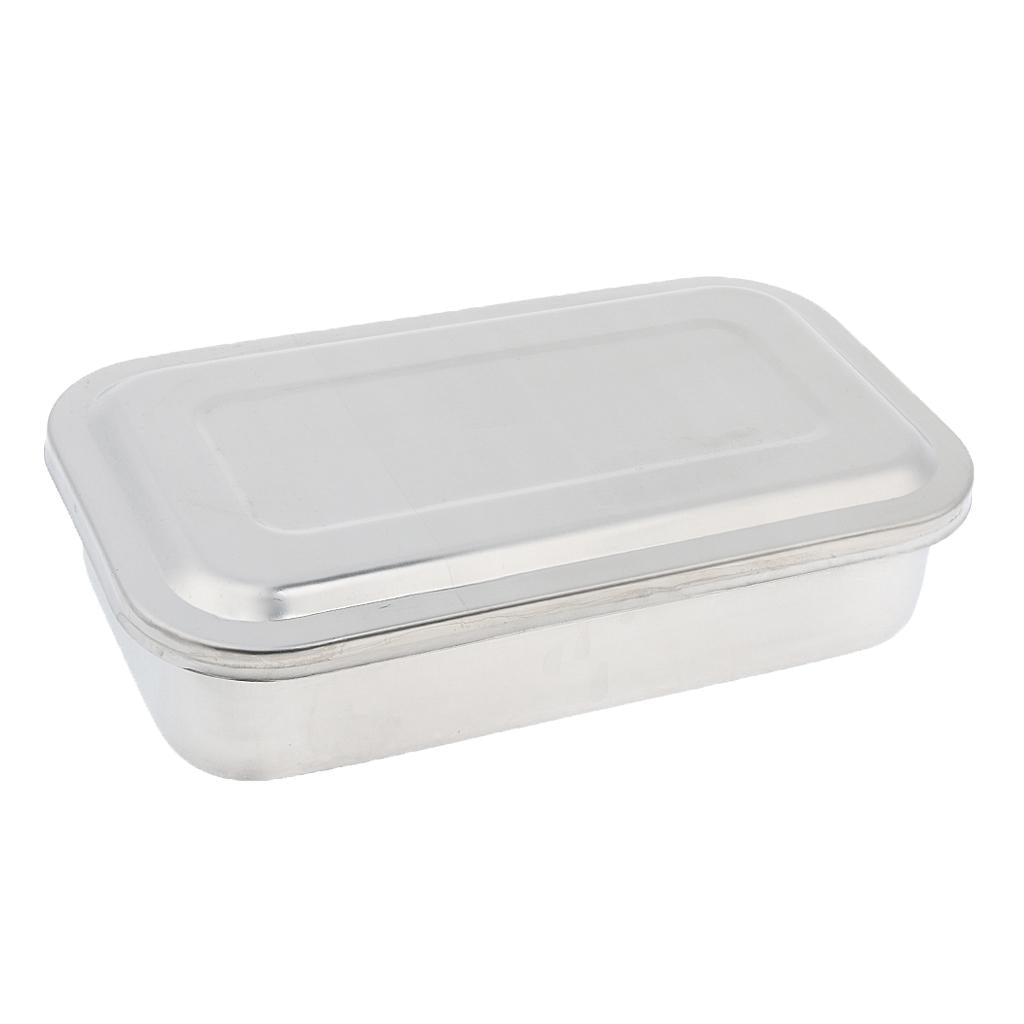 Surgical Instrument Box w/ Lid Stainless Steel 304 8Inch