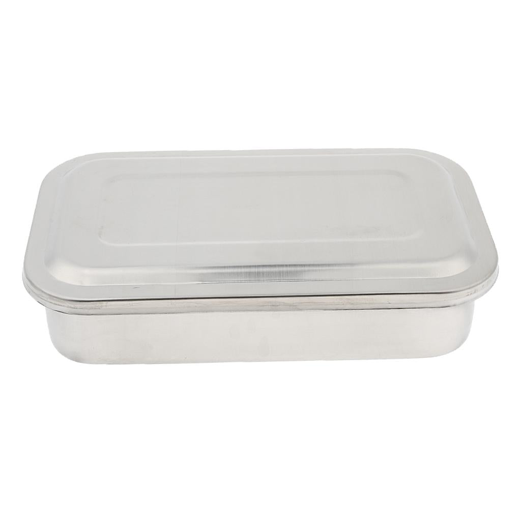 Surgical Instrument Box w/ Lid Stainless Steel 304 8Inch