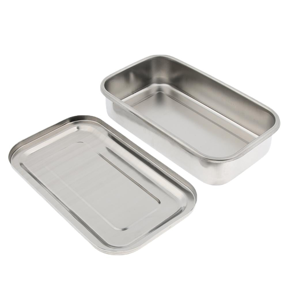 Surgical Instrument Box w/ Lid Stainless Steel 304 8Inch