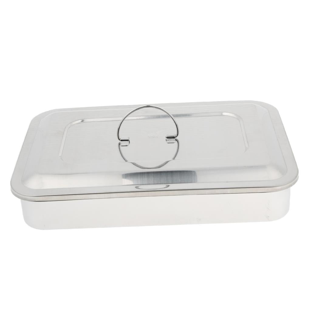 Surgical Instrument Box w/ Lid Stainless Steel 304 11.5Inch