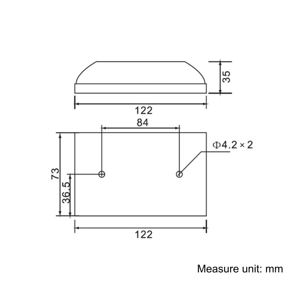 12V Hardwired Indoor Strobe Siren 100dB Can receive signal of detector