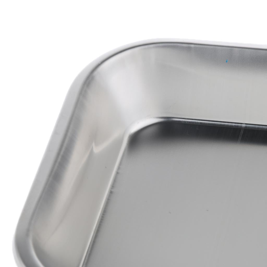 4xThick Stainless Steel Dental Instrument Disinfection Tray