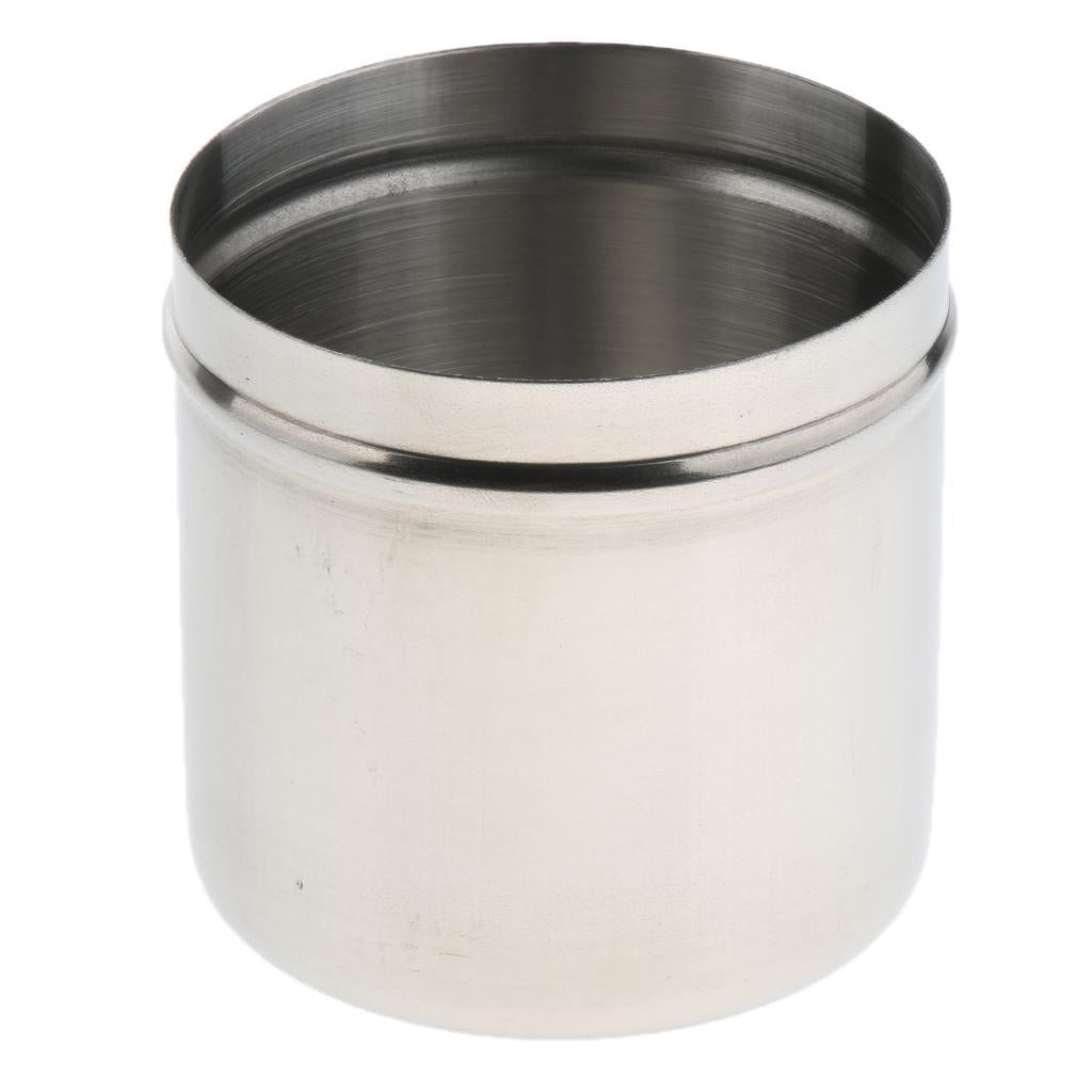 Stainless Steel Ointment Jar Sponge Cotton Dressing Container with Lid  8cm