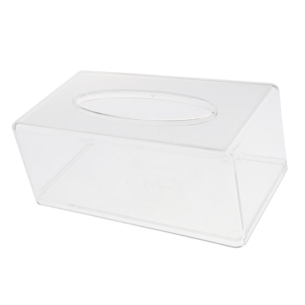 Acrylic Clear Tissue Case Facial Paper Towel Dispenser Box 212x115x88mm