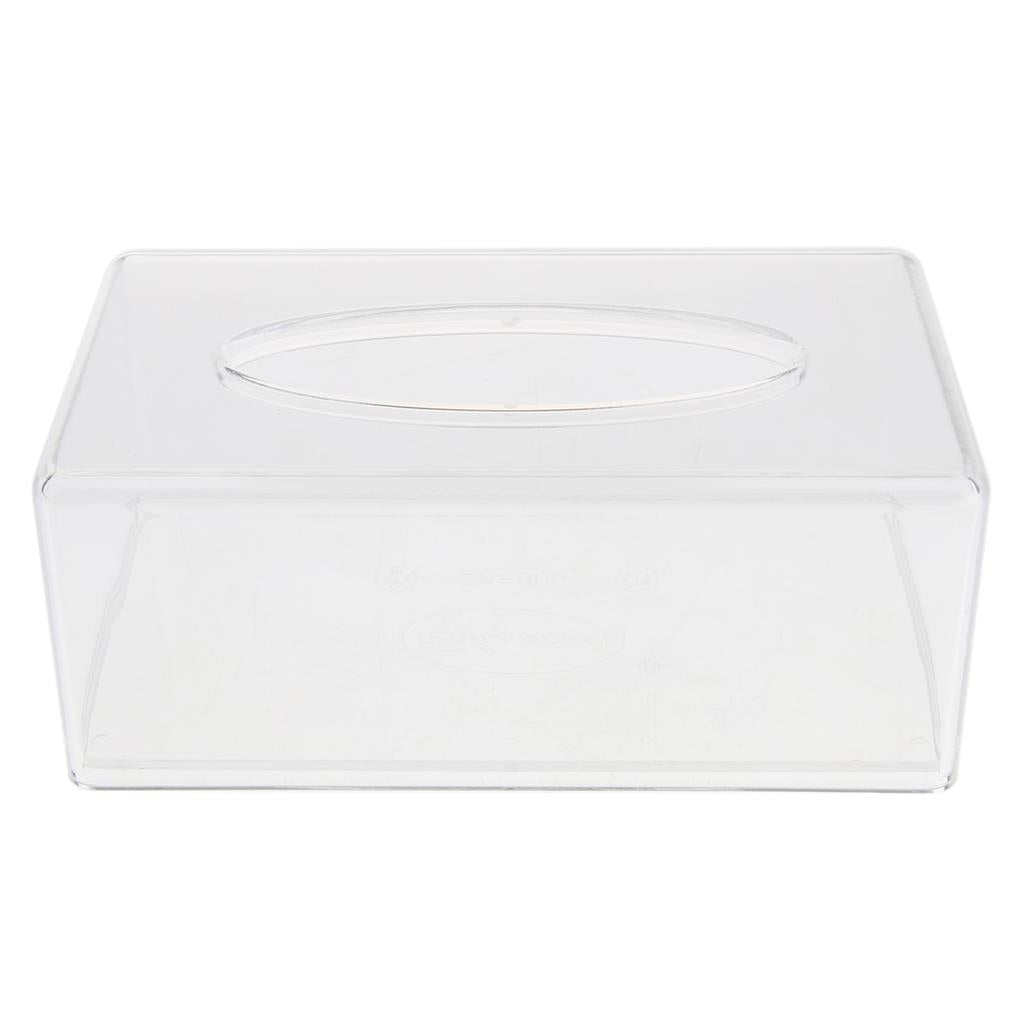 Acrylic Clear Tissue Case Facial Paper Towel Dispenser Box 212x115x88mm