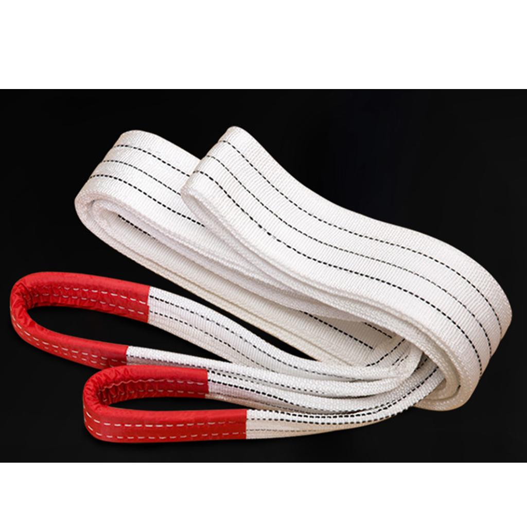 Double PLY Cover Endless Round Polyster Lifting Slings Tow Strap 1Ton 4meter