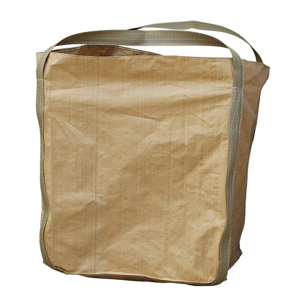 2t FIBC Bulk Bag Super Sack Storage 3.3x3.3x3.9' w/ Duffle Top & 2 Handle