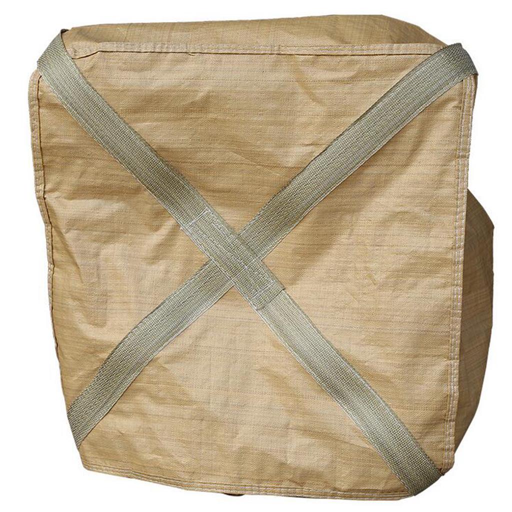 2t FIBC Bulk Bag Super Sack Storage 3.3x3.3x3.9' w/ Duffle Top & 2 Handle