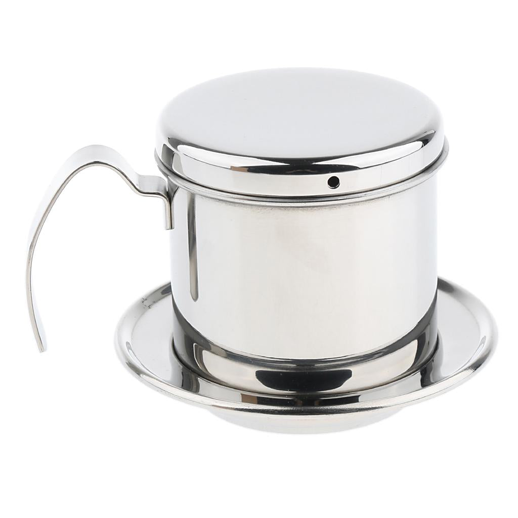 Stainless Steel Portable Coffee Percolator Cup Coffee Brewing Pot