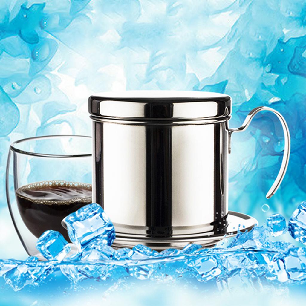 Stainless Steel Portable Coffee Percolator Cup Coffee Brewing Pot