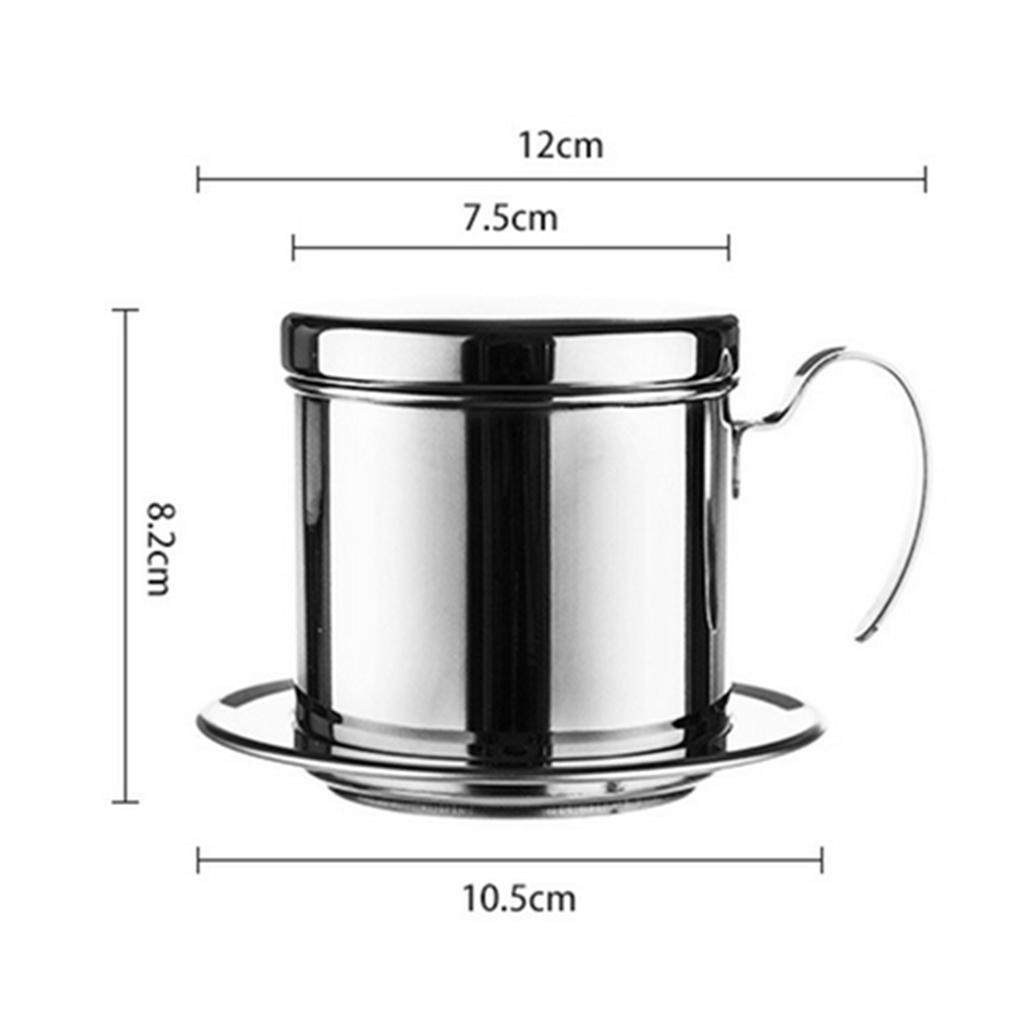 Stainless Steel Portable Coffee Percolator Cup Coffee Brewing Pot