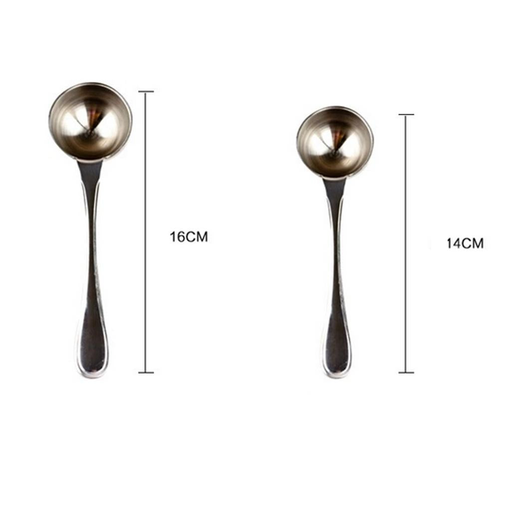 Stainless Steel Coffee Spoon Condiment Scoop Dessert Ladle 14cm