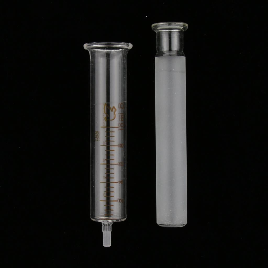 New 10mL Large Diameter Glass Sampler Syringe Scrub Injector(Pack of 10Pcs)