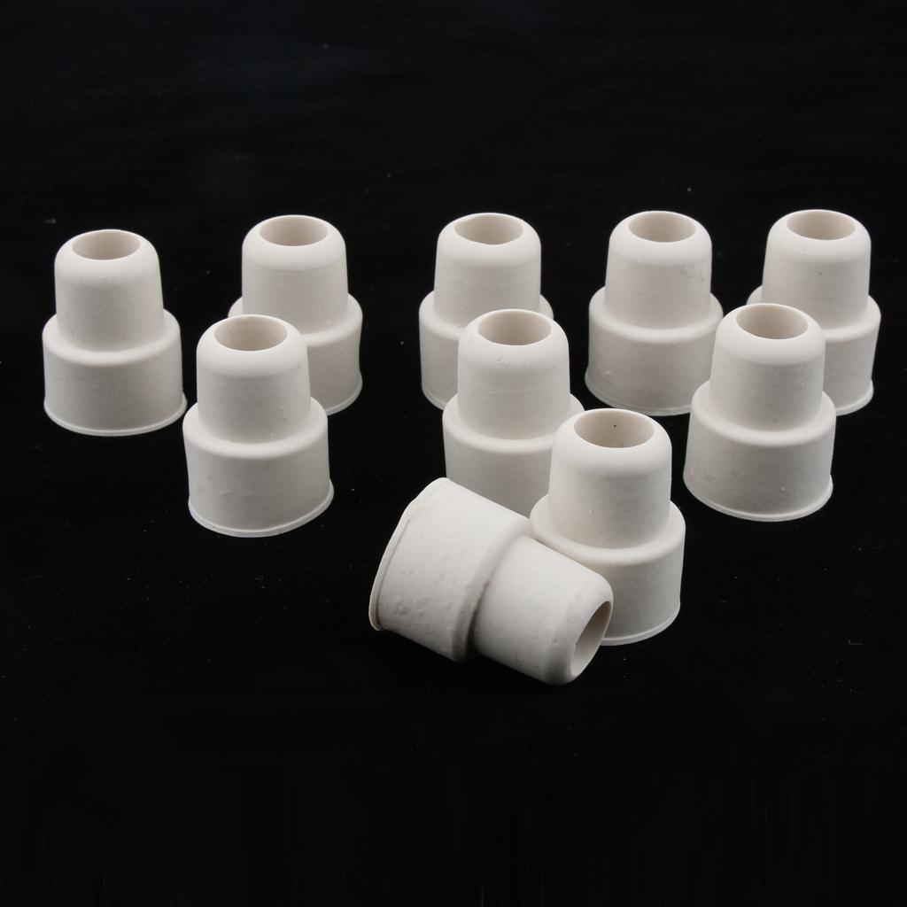 10 Pieces Rubber Bottle Stopper Bung Flask Test Tube Plugs 14mm