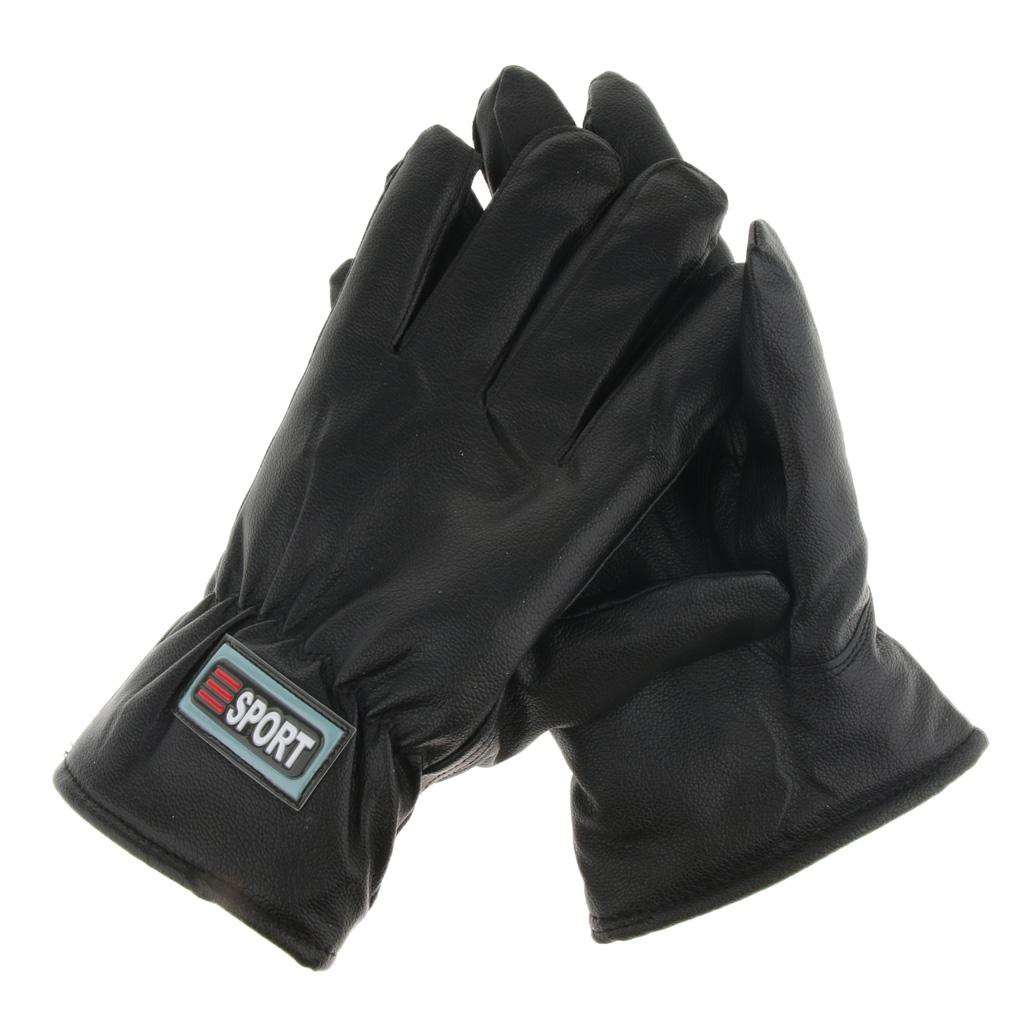 Premium Leatherette Sports Motorcycle Motorbike Bike Driving Riding Gloves