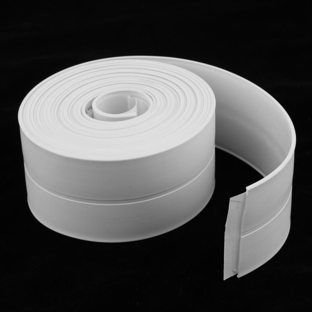 3.2m/10.50ft Kitchen Bathroom Waterproof Mold Proof Self Adhesive Wall PVC Sealing Tape, Long Lasting