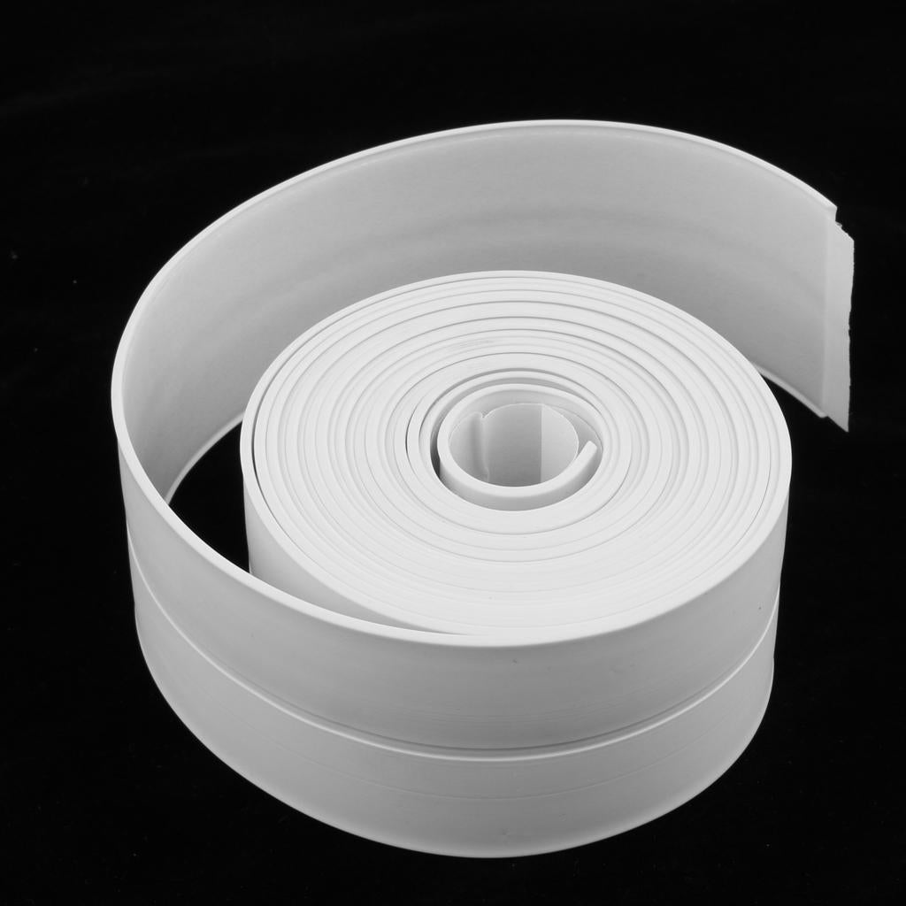 3.2m/10.50ft Kitchen Bathroom Waterproof Mold Proof Self Adhesive Wall PVC Sealing Tape, Long Lasting