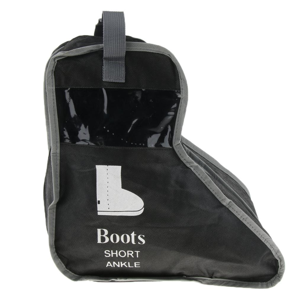 Boots Storage Bag Travel Shoes Dustproof Protector Organizer  Black Short