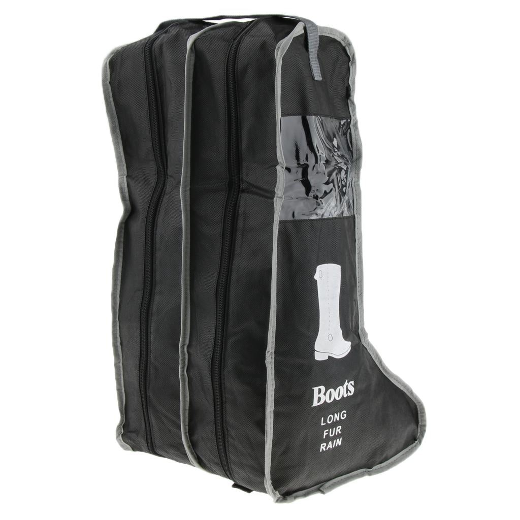 Boots Storage Bag Travel Shoes Dustproof Protector Organizer  Black Long