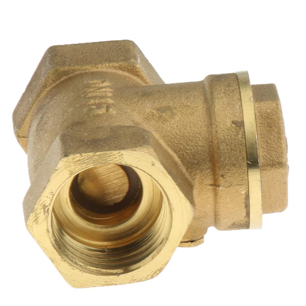 Horizontal Female Thread Brass Single Way Check Valve DN15- 1-2 inch