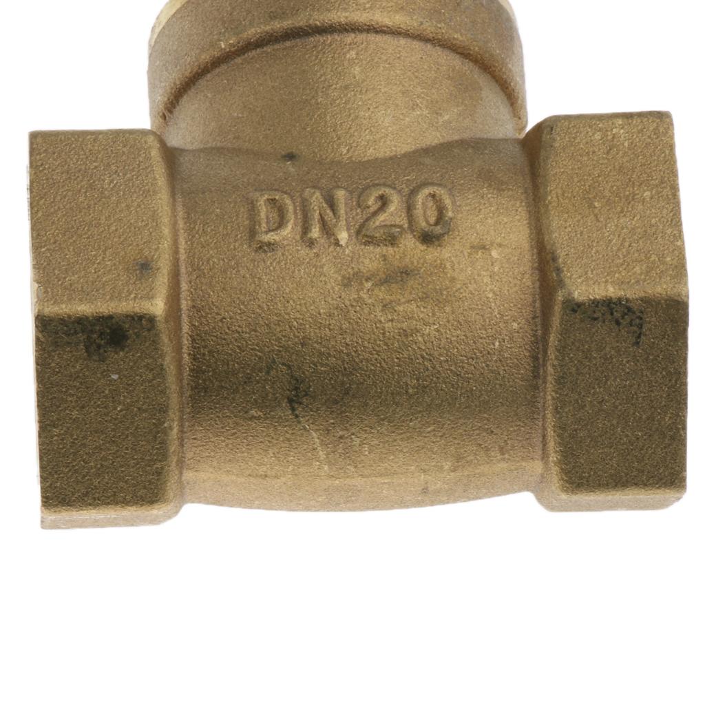 Horizontal Female Thread Brass Single Way Check Valve DN20-3/4inch