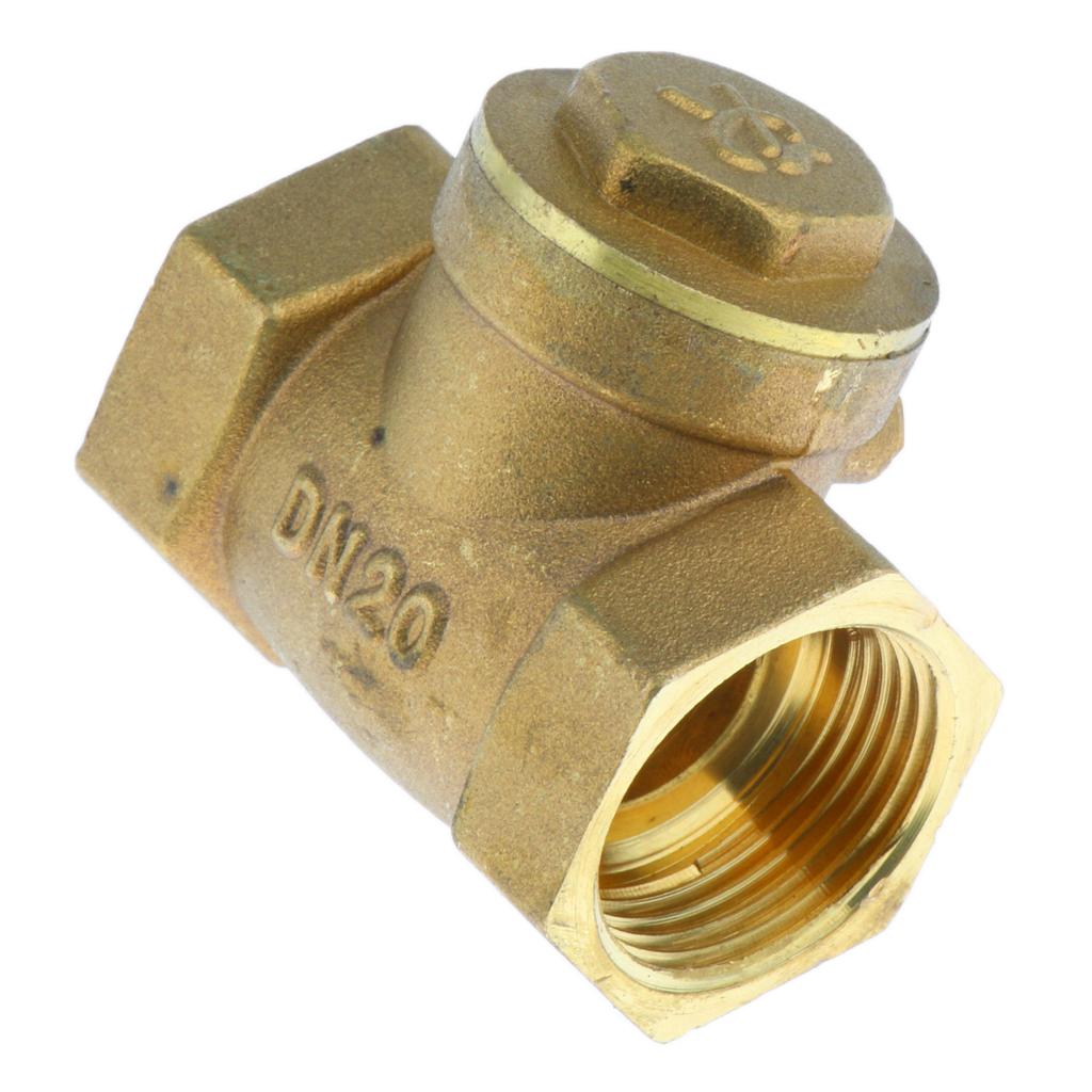 Horizontal Female Thread Brass Single Way Check Valve DN20-3/4inch