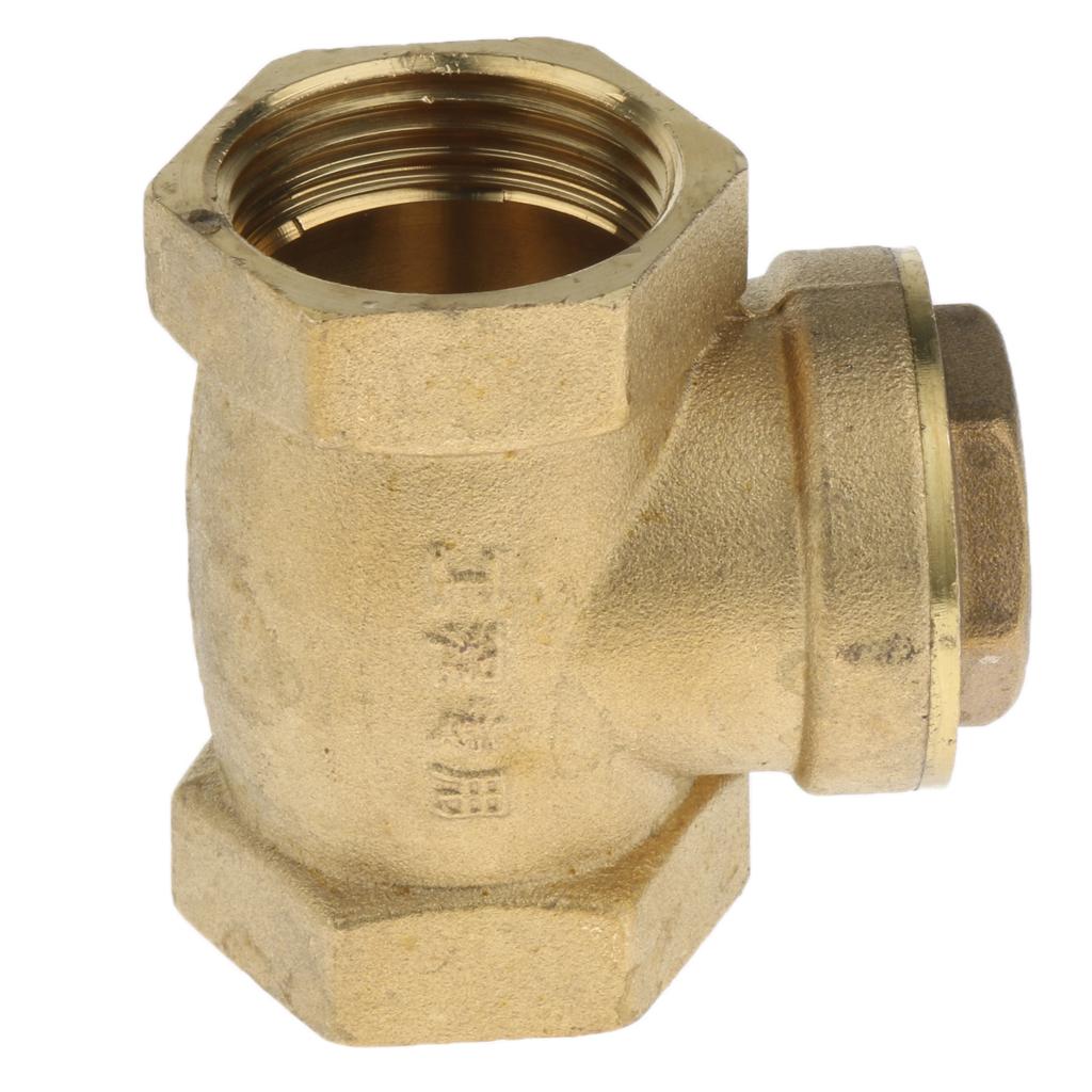Horizontal Female Thread Brass Single Way Check Valve DN25-1 inch