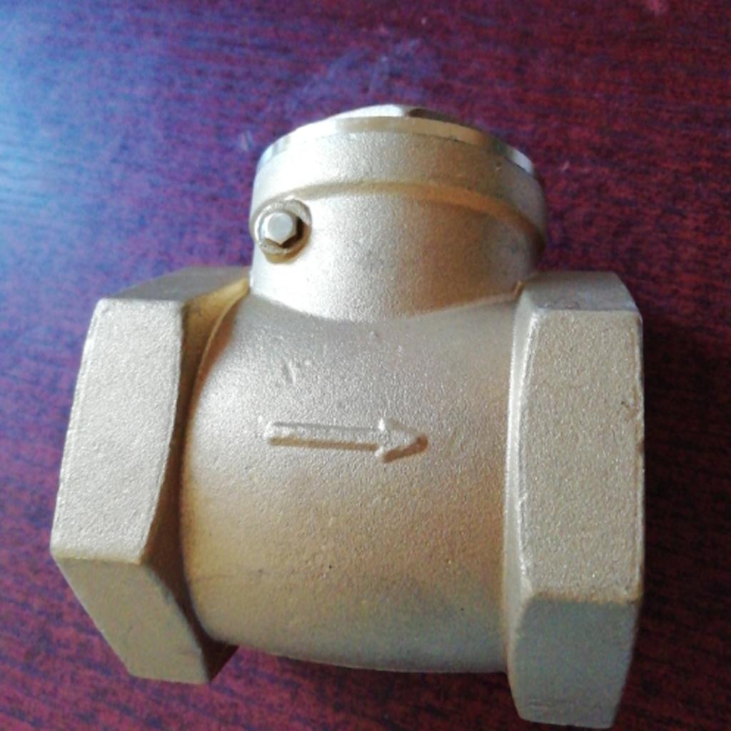 Horizontal Female Thread Brass Single Way Check Valve DN50, 2inch