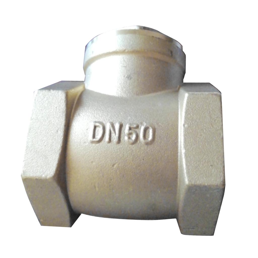 Horizontal Female Thread Brass Single Way Check Valve DN50, 2inch