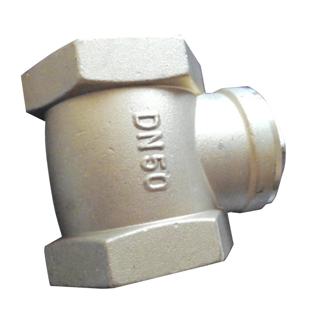 Horizontal Female Thread Brass Single Way Check Valve DN50, 2inch