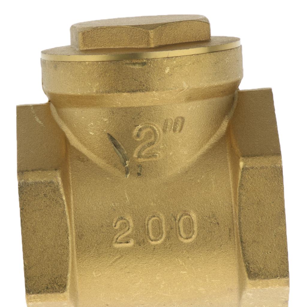 Horizontal Female Thread Brass Single Way Check Valve DN40-1.5inch