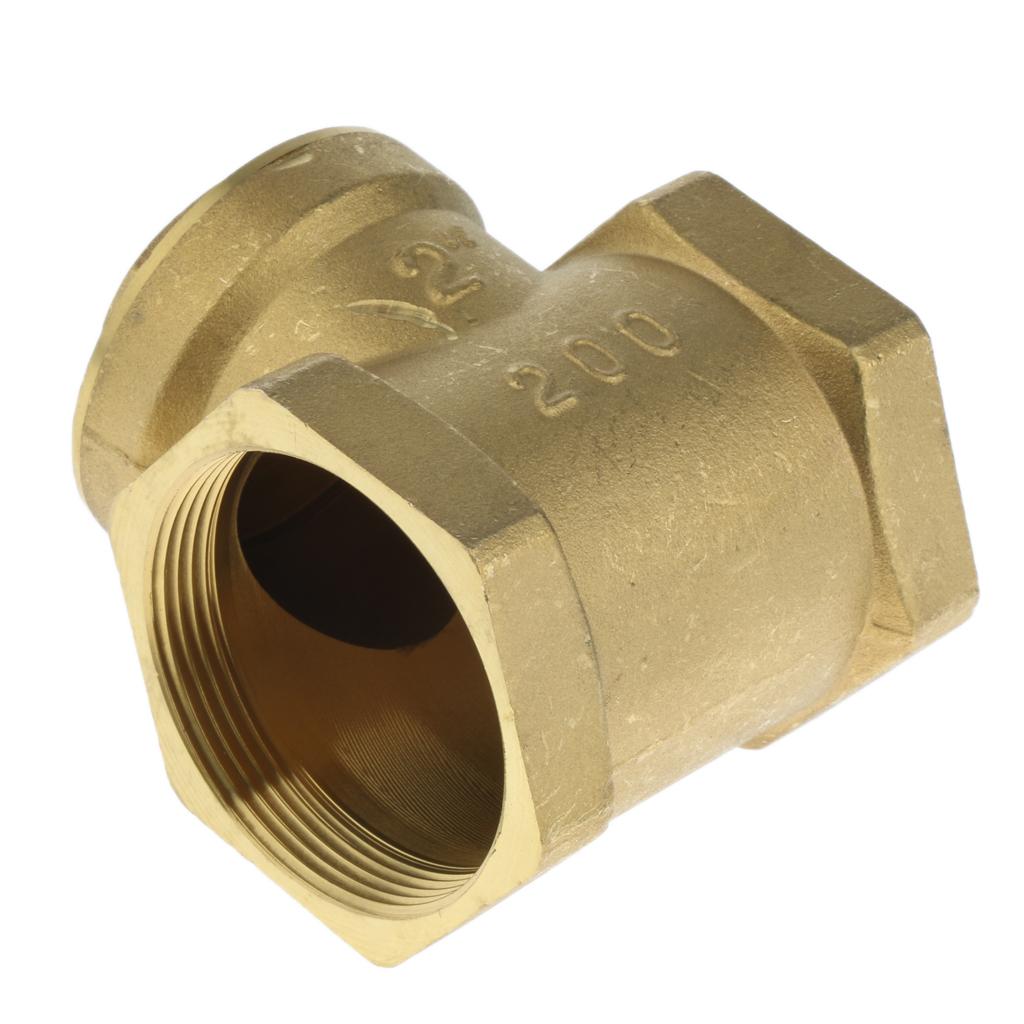 Horizontal Female Thread Brass Single Way Check Valve DN40-1.5inch