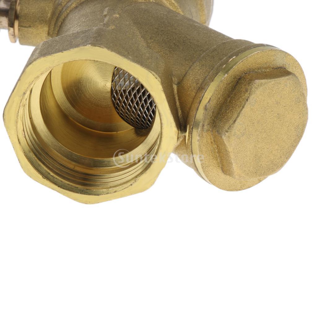3/4" Brass Ball Valve Shut Off Female Thread with Filter Strainer DN20
