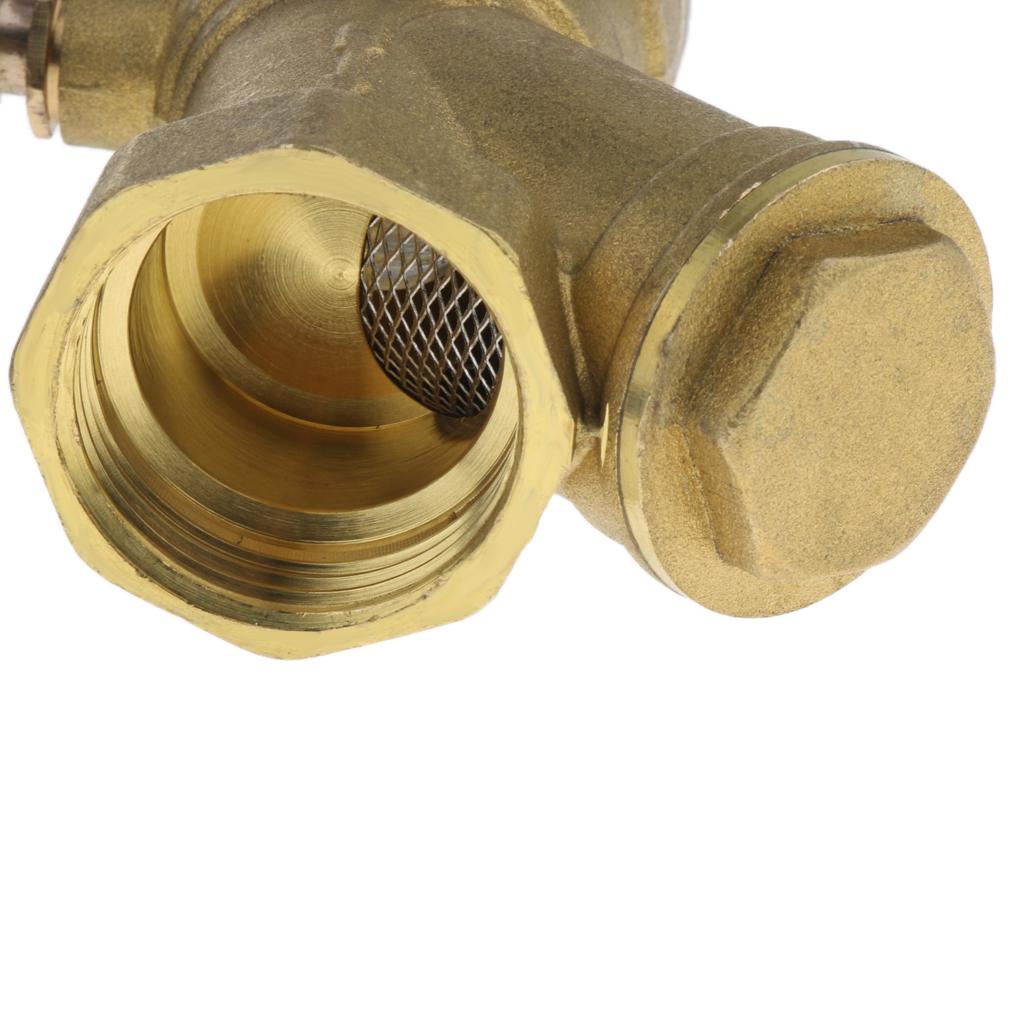 1" Brass Ball Valve Shut Off Female Thread with Filter Strainer DN25