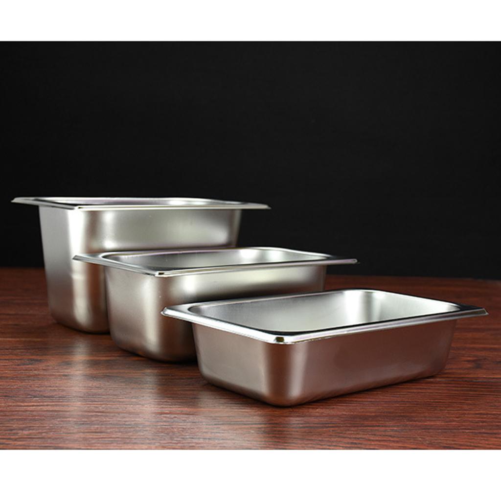 1Pc Special Steam Table Pan 1/9 Size 10cm Deep Stainless Steel