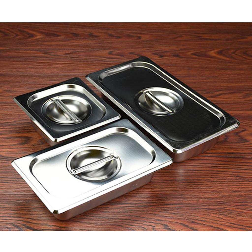 1Pc Special Steam Table Pan 1/9 Size 10cm Deep Stainless Steel