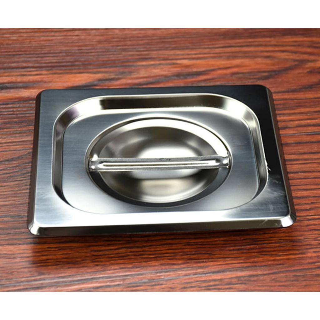 1PC Stainless Steel Lid Solid for 1/6 Size Steam Table Pan