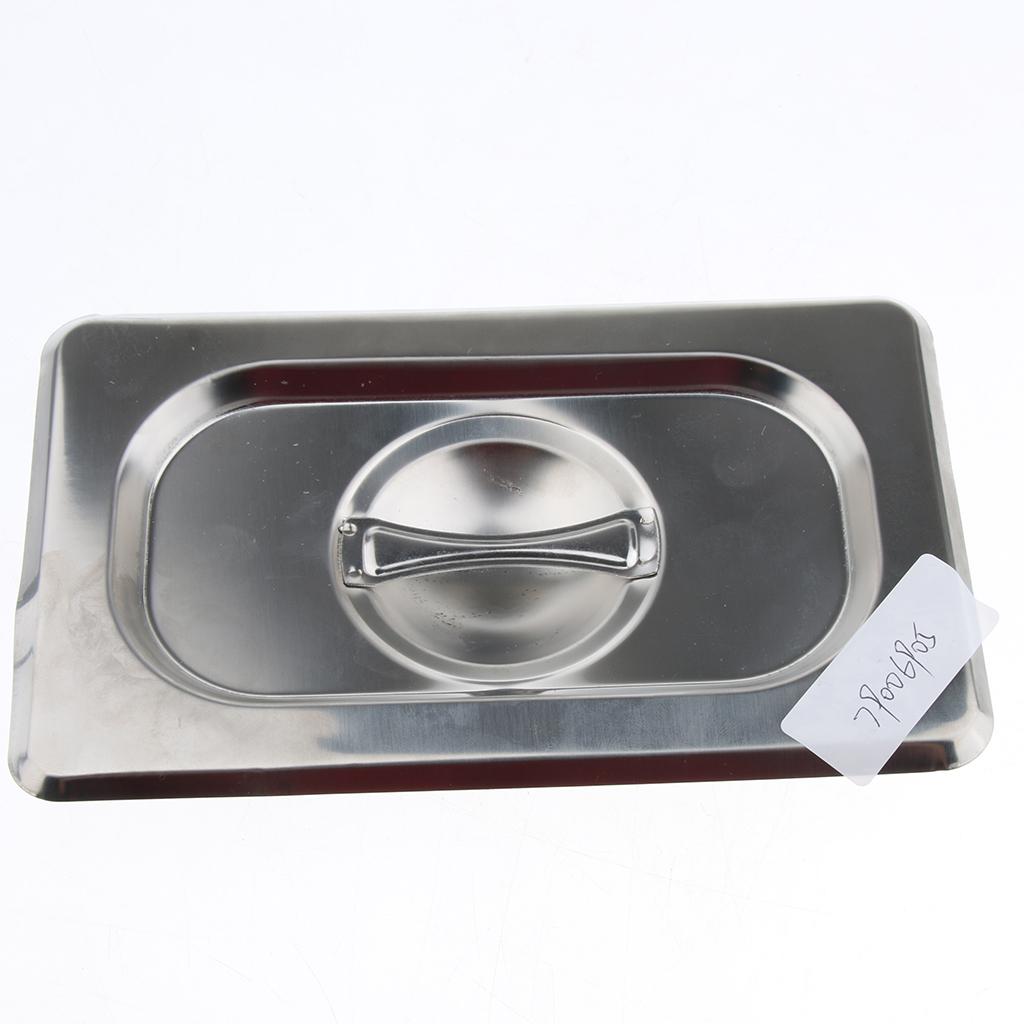 1PC Stainless Steel Lid Solid for 1/9 Size Steam Table Pan