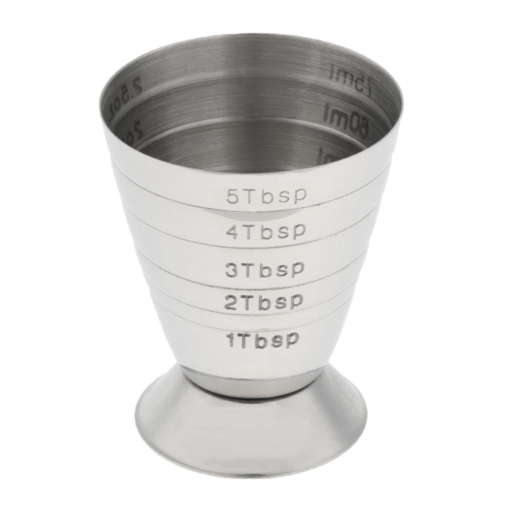 Precise Bar Jigger Stainless Steel Cocktail Measuring Cup 75ml/2.5oz