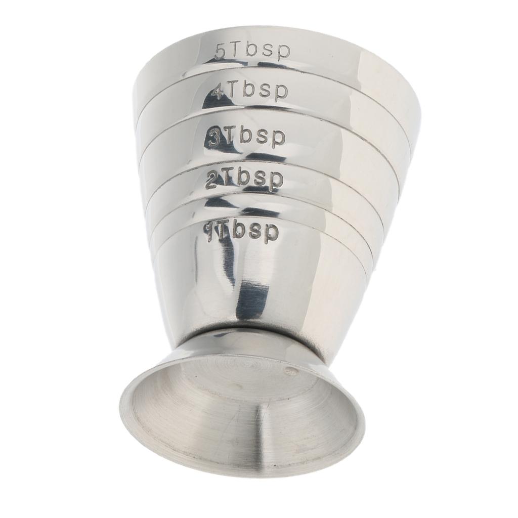 Precise Bar Jigger Stainless Steel Cocktail Measuring Cup 75ml/2.5oz