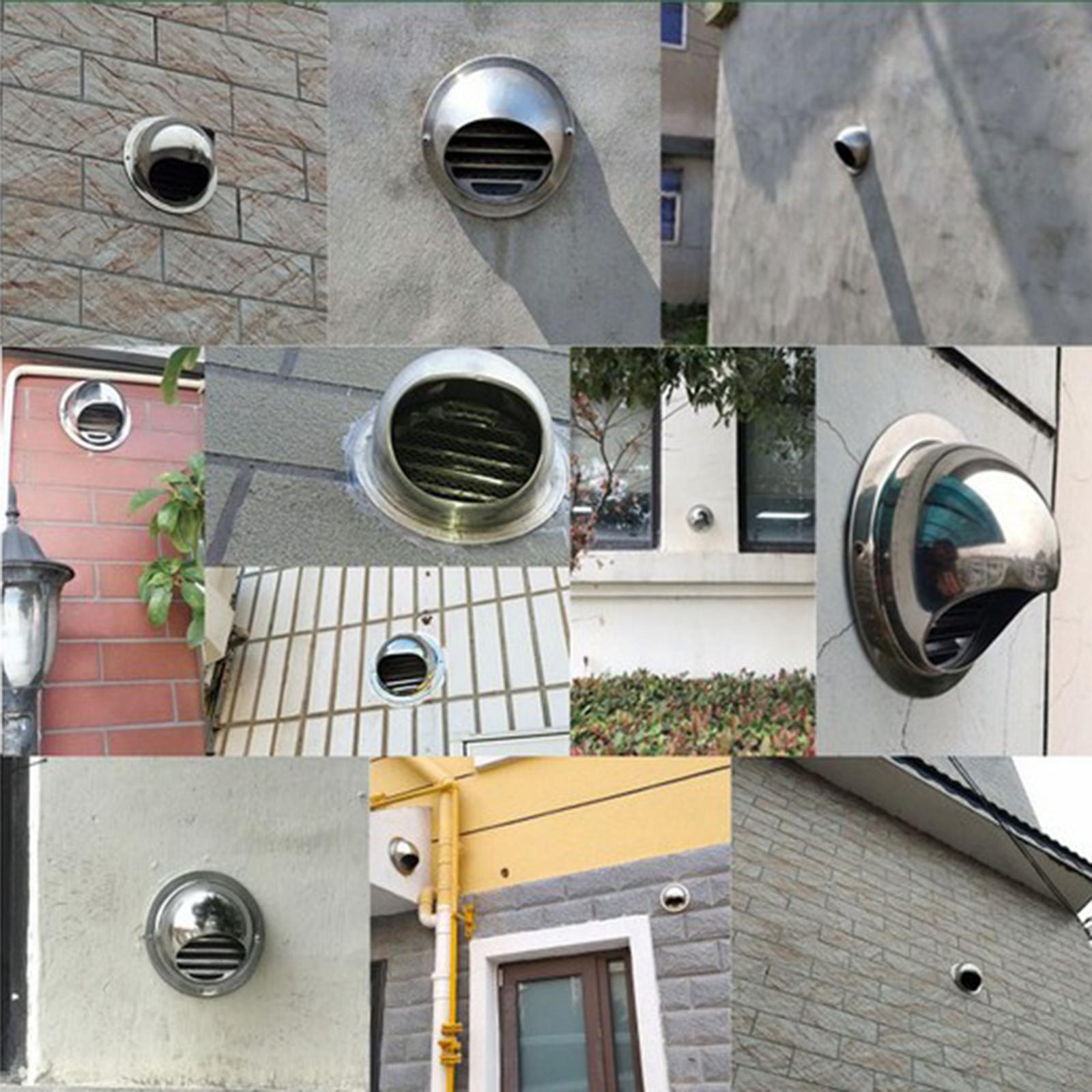 Ball Air Vent Cover Grille Outlet Exhaust Port, Stainless Steel 150mm