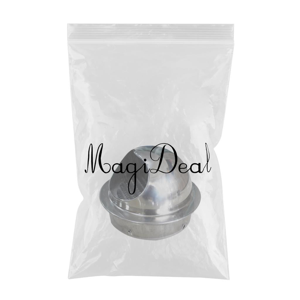 Ball Air Vent Cover Grille Outlet Exhaust Port, Stainless Steel 100mm