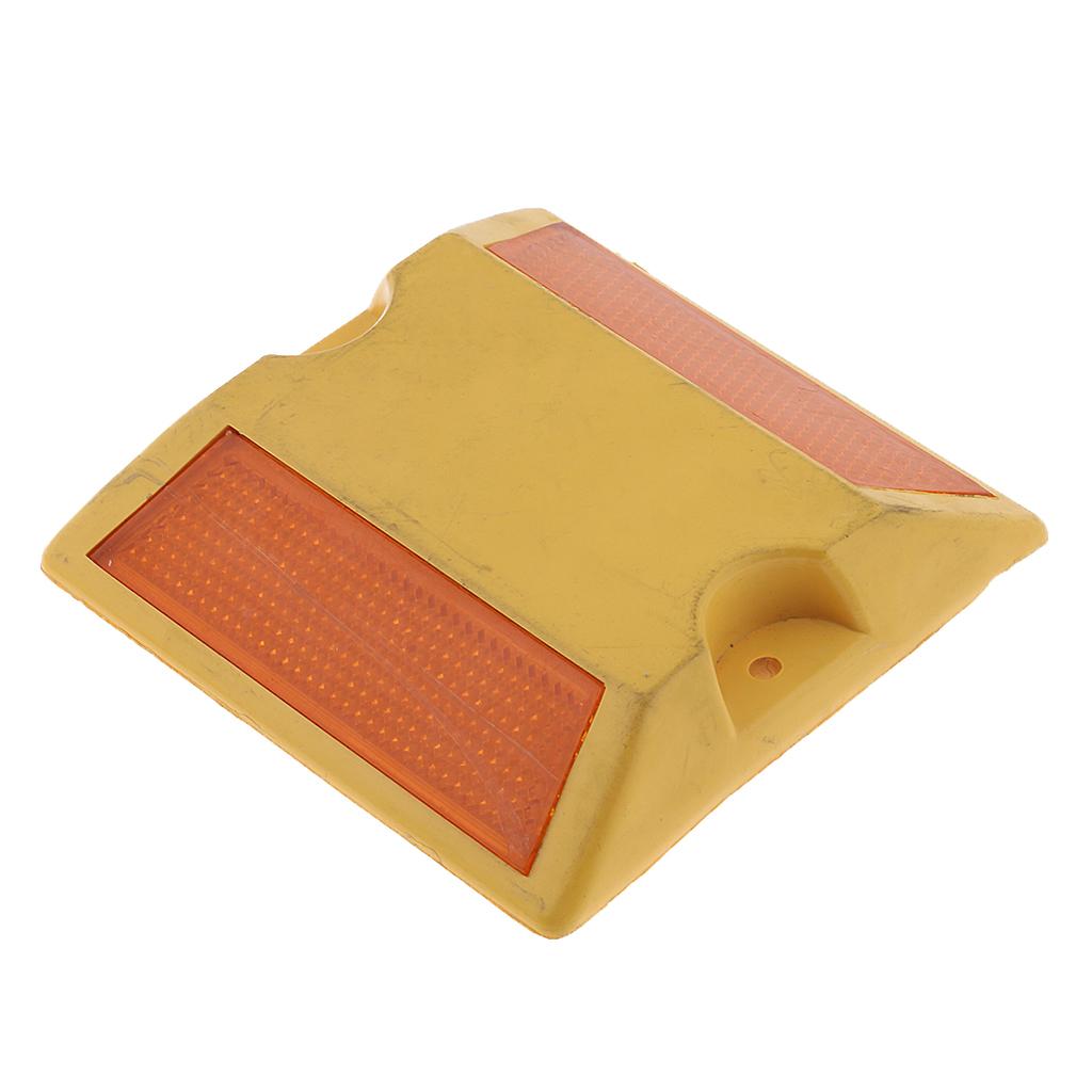 1Piece Reflective Road Pavement Marker Driveway Reflector Road Marker Yellow