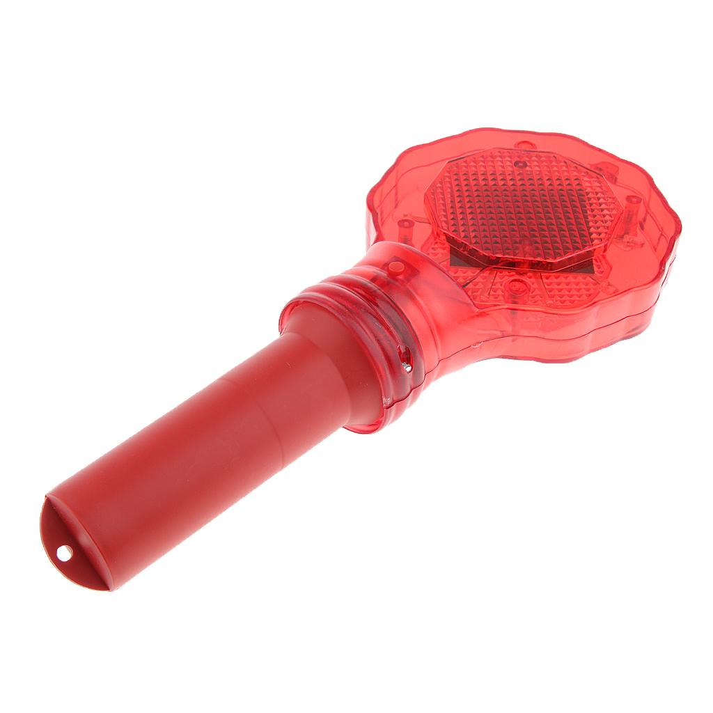 Red Stop Sign With Handle Roadway Display Parking Flashing LED Wand, low power consumption