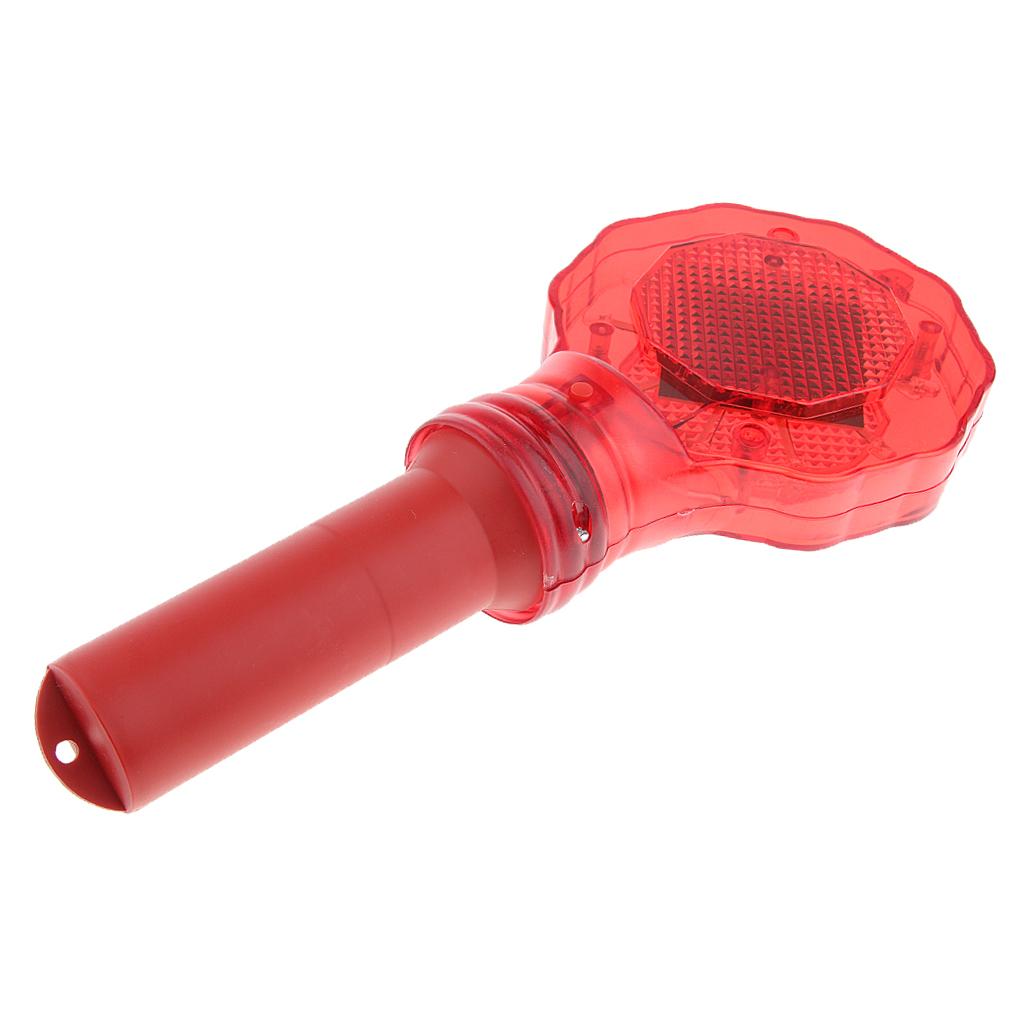 Red Stop Sign With Handle Roadway Display Parking Flashing LED Wand, low power consumption