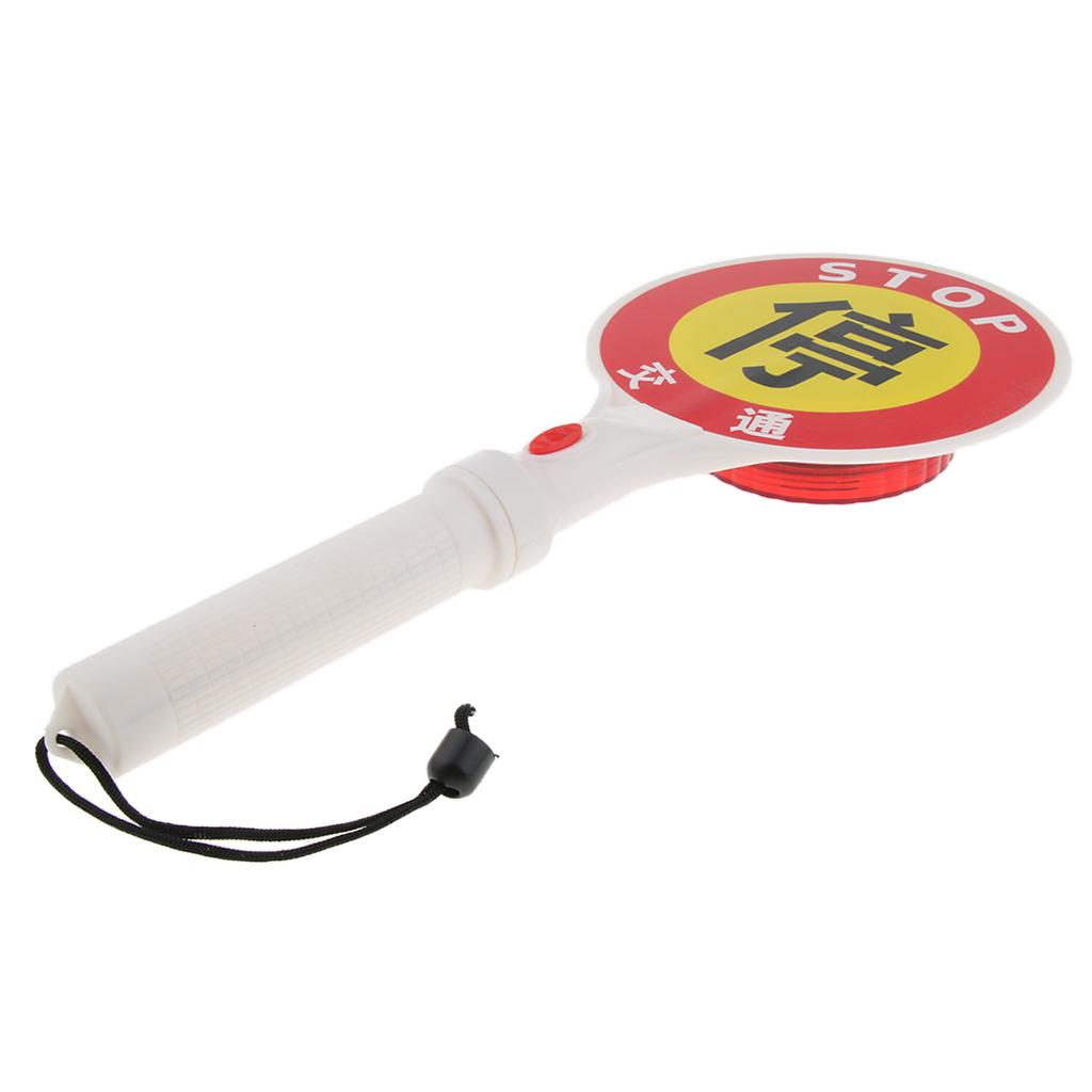 Stop Sign With Handle Roadway Display Parking Flashing LED Wand, low power consumption