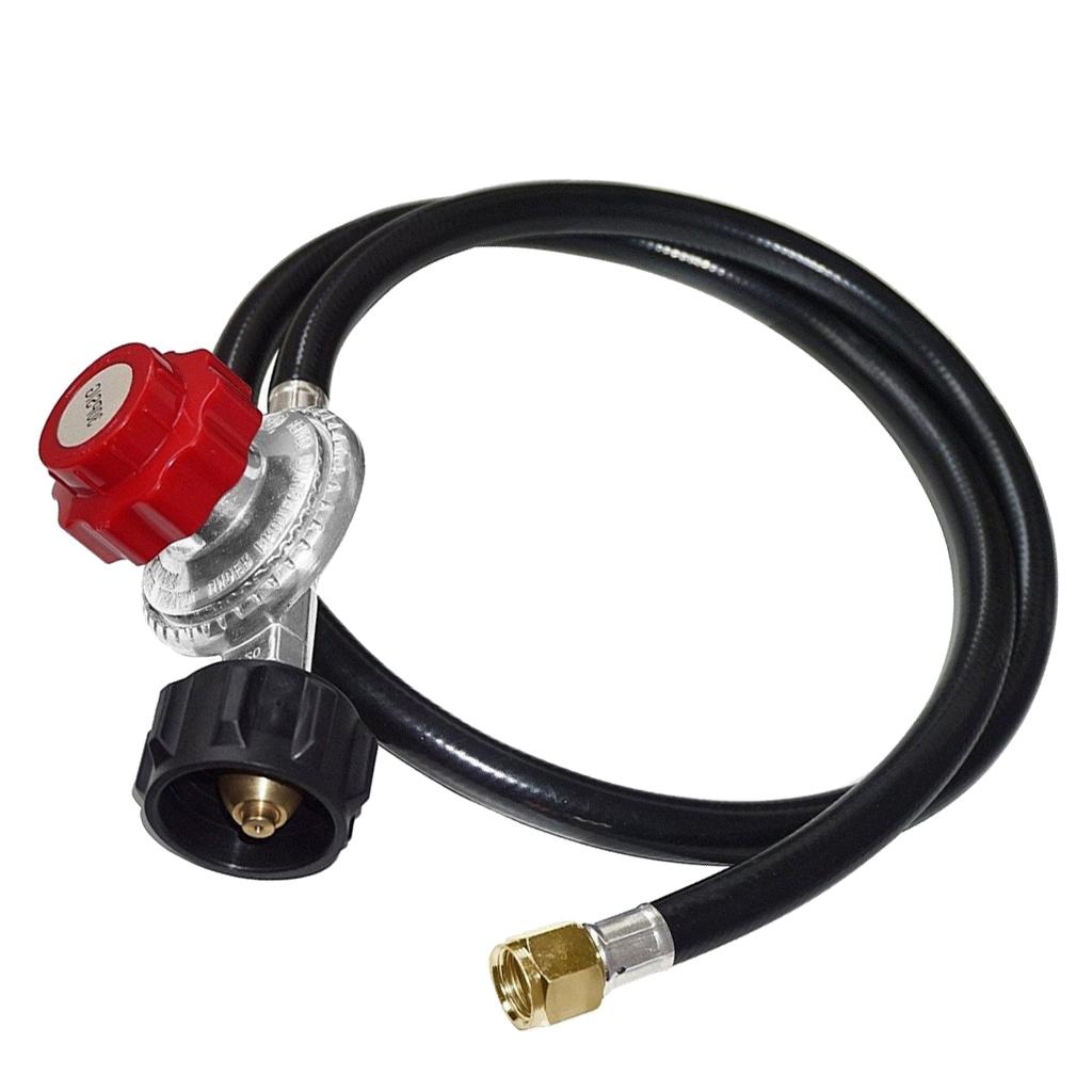 High Pressure Propane 0-30 PSI Adjustable Regulator with 4' QCC1/Type1 Hose